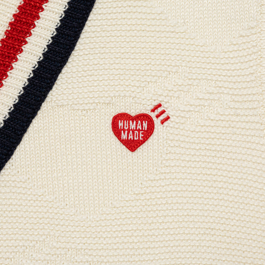 Human Made Heart Knit Vest White HM29CS006W