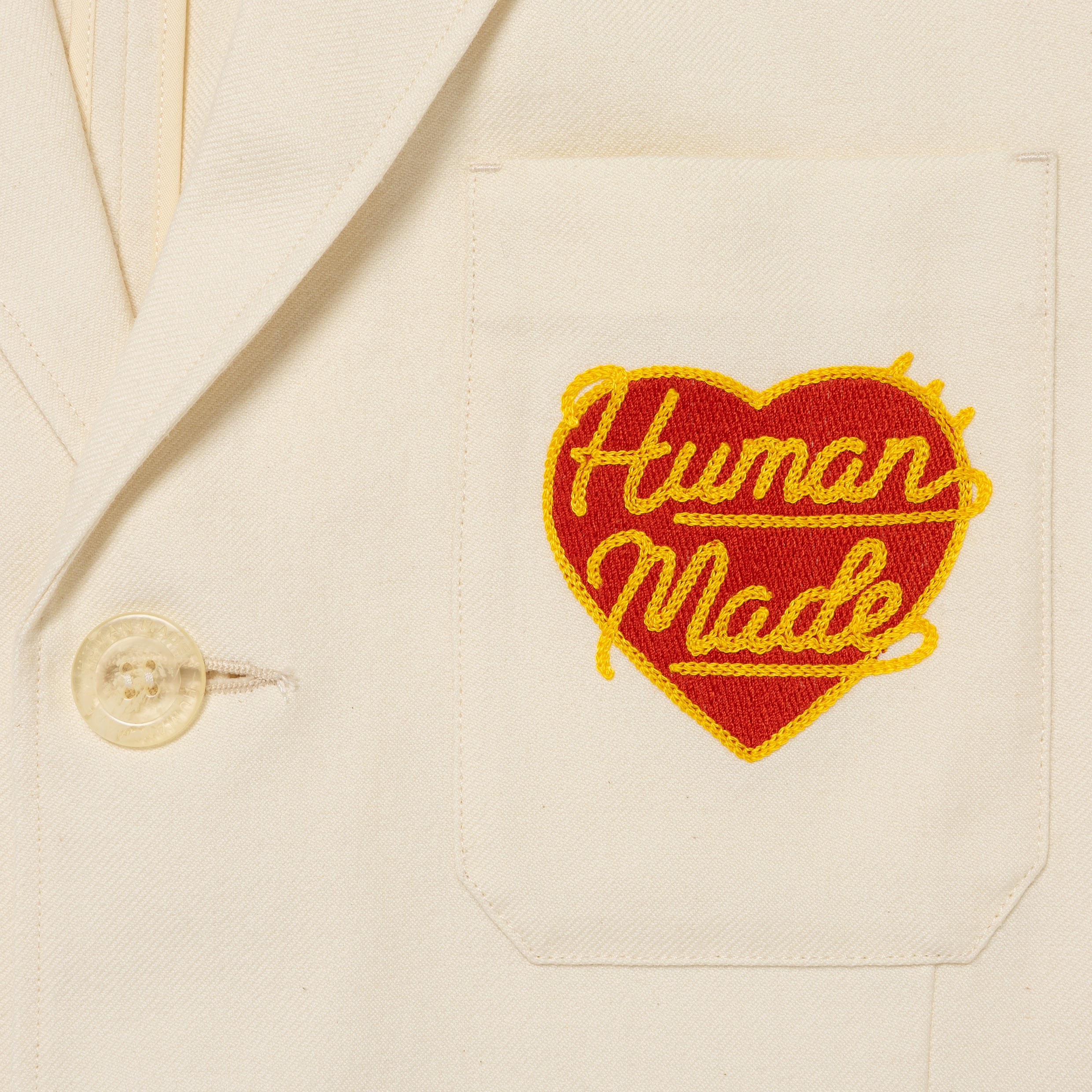 Human Made Wool Blend Blazer White HM29JK022W