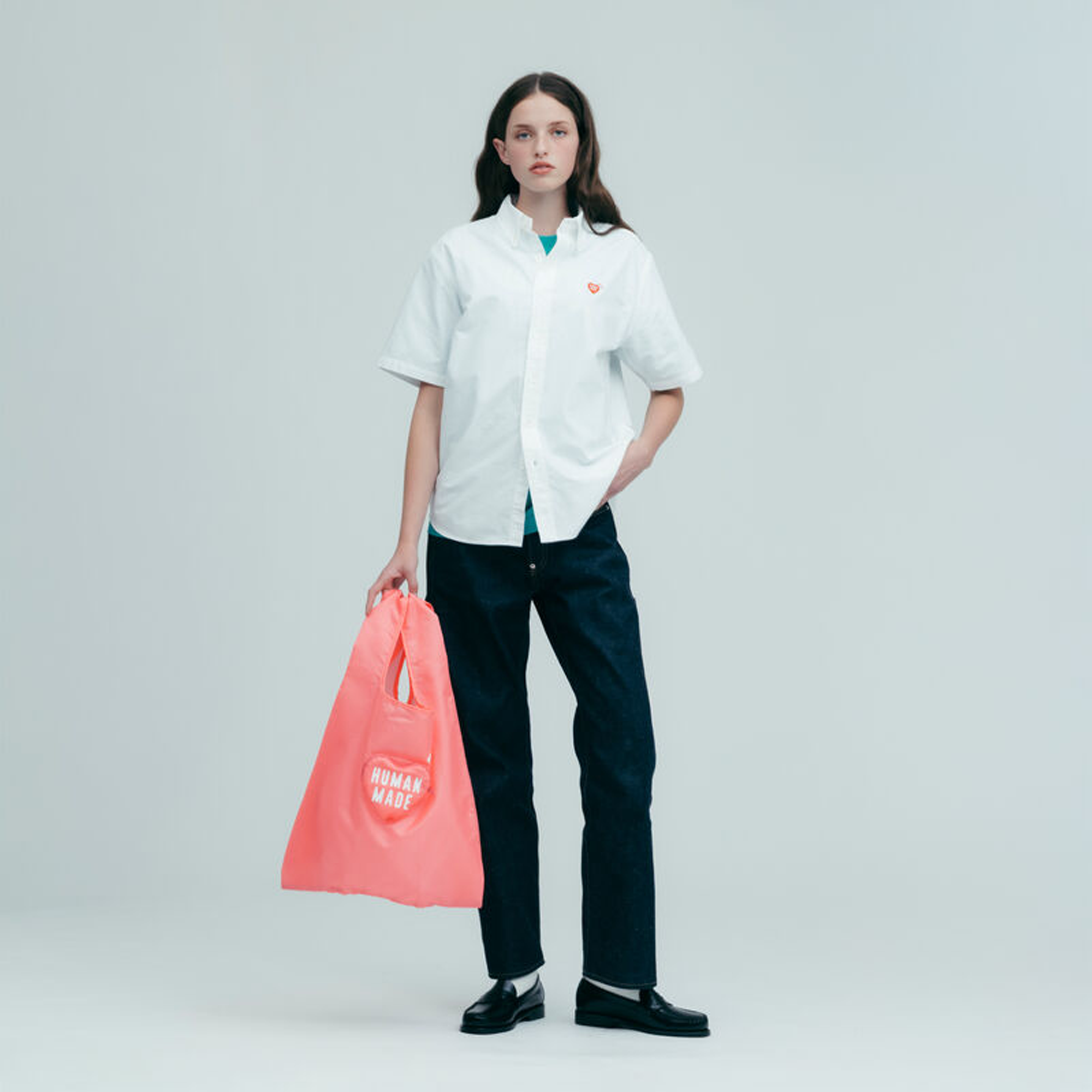 Human Made Heart Shopping Bag Pink HM31GD067