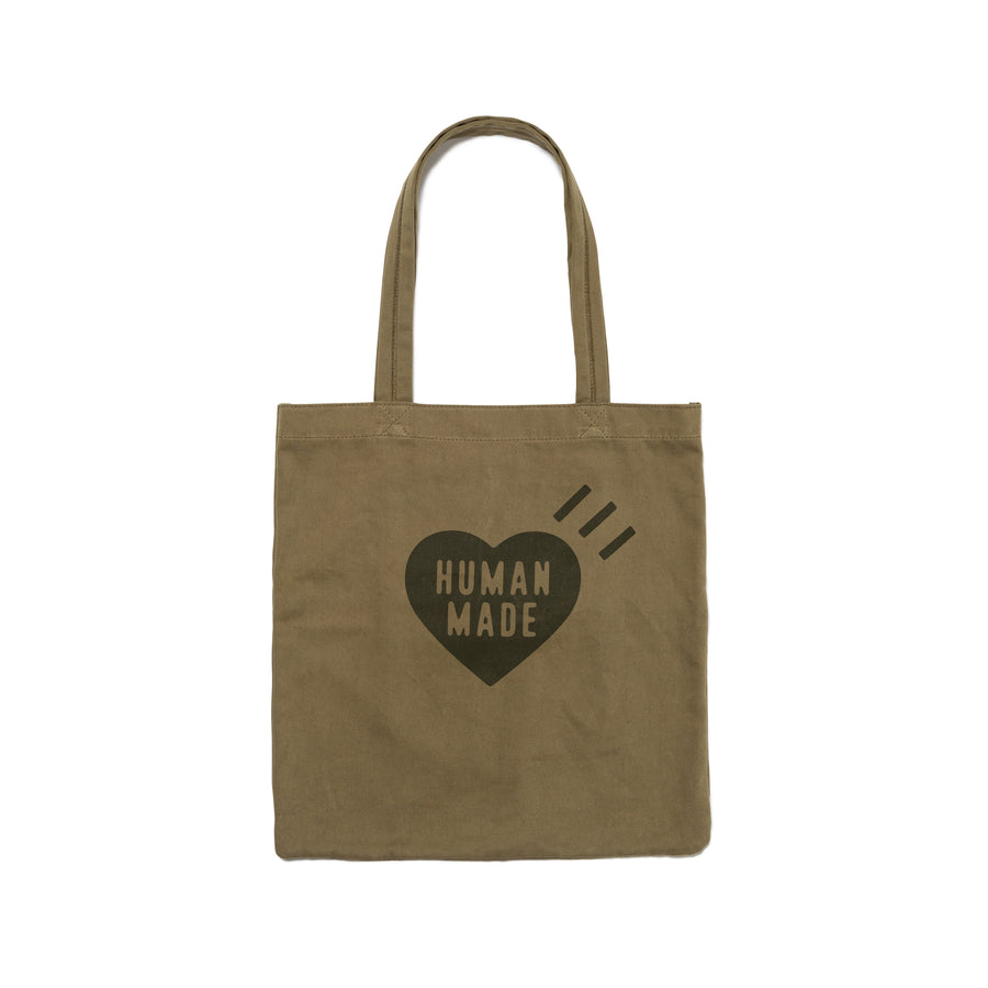 Human Made Book Tote Olive Drab  HM27GD038