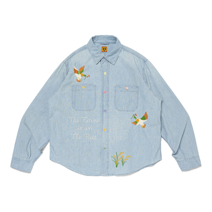 Human Made Chambray Work Shirt Indigo HM27SH010