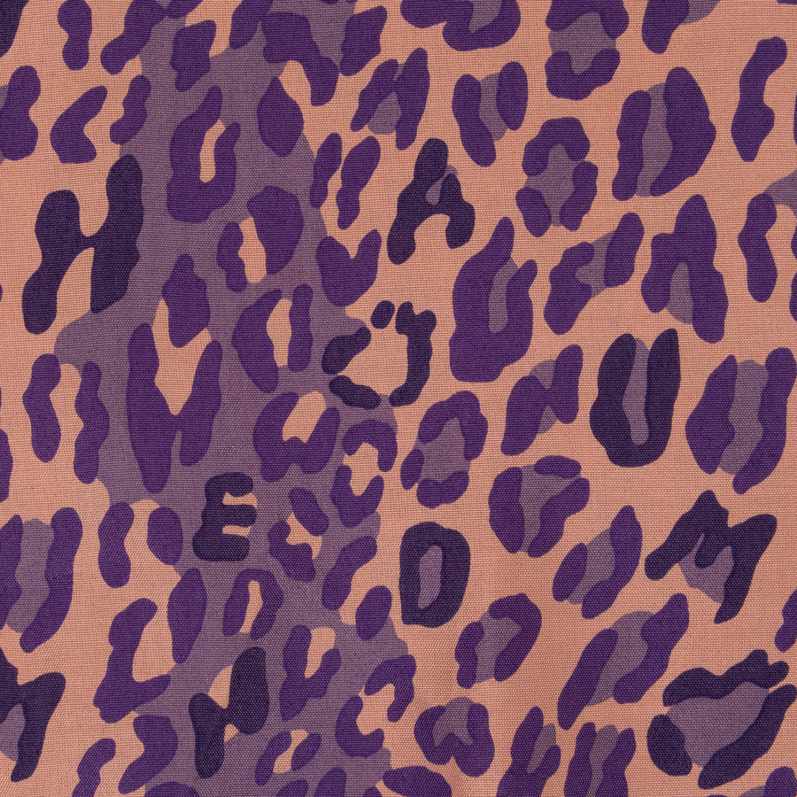 Human Made Leopard Aloha Shirt Purple