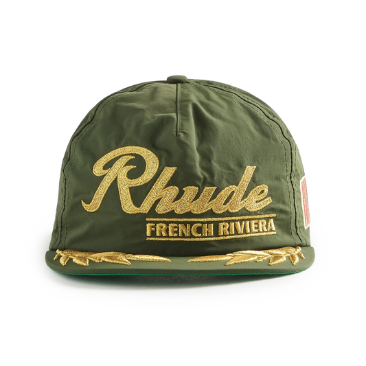 R H U D E French Riviera Hat Green/Gold