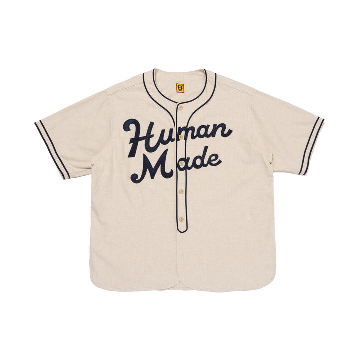 Human Made Baseball Shirt Beige