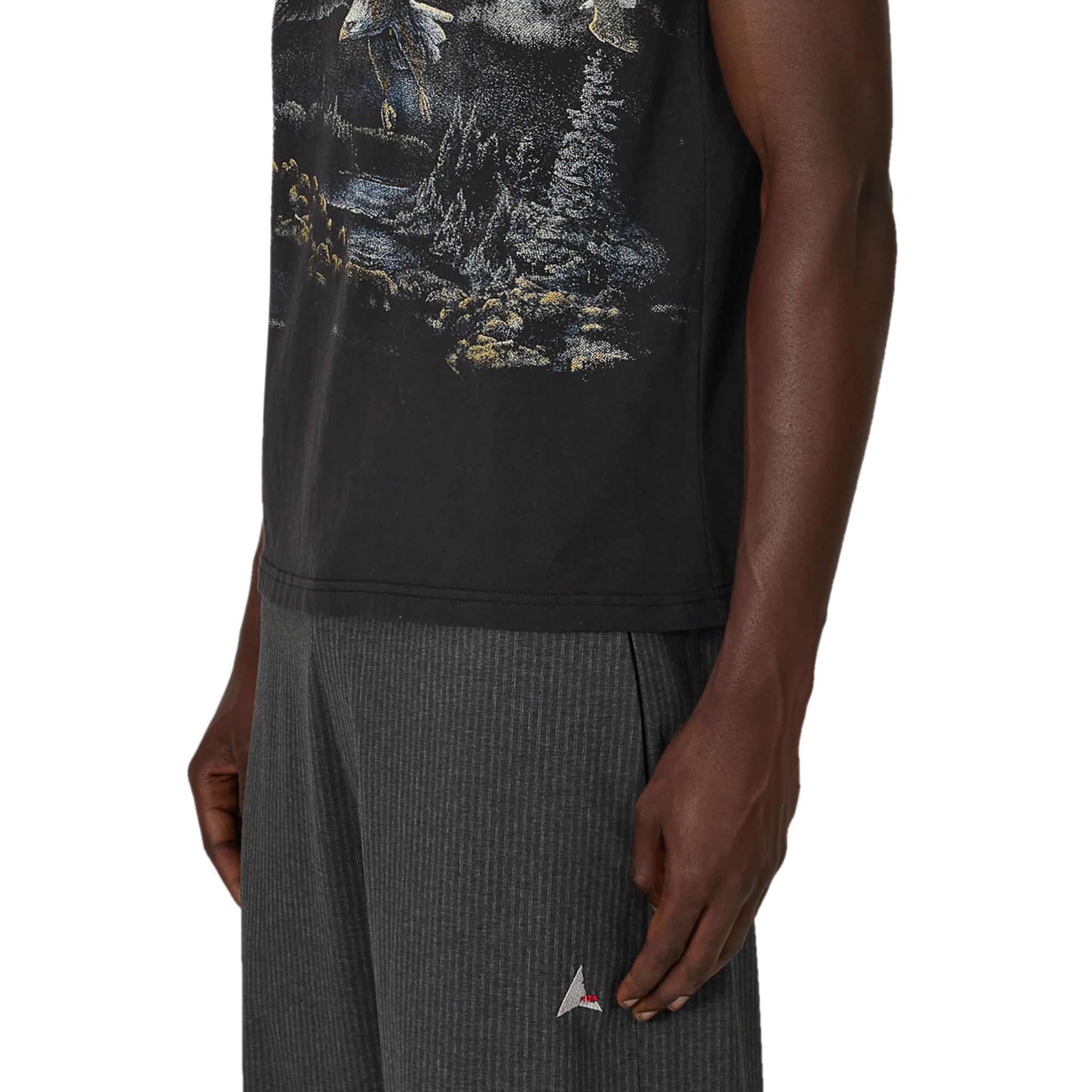 ROA Fai Sleeveless T-Shirt Washed Black