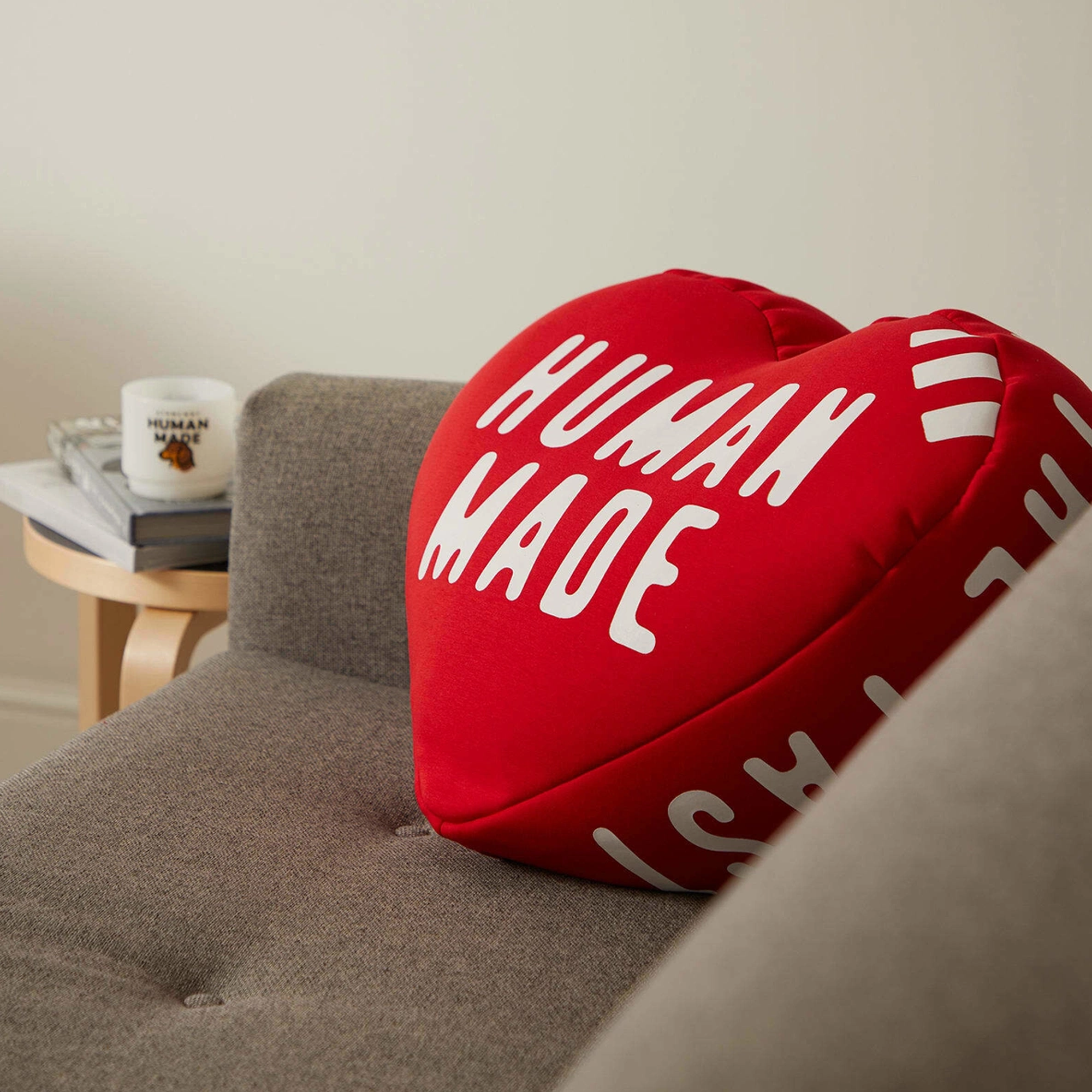 Human Made Heart Beads Cushion Red HM30GD079