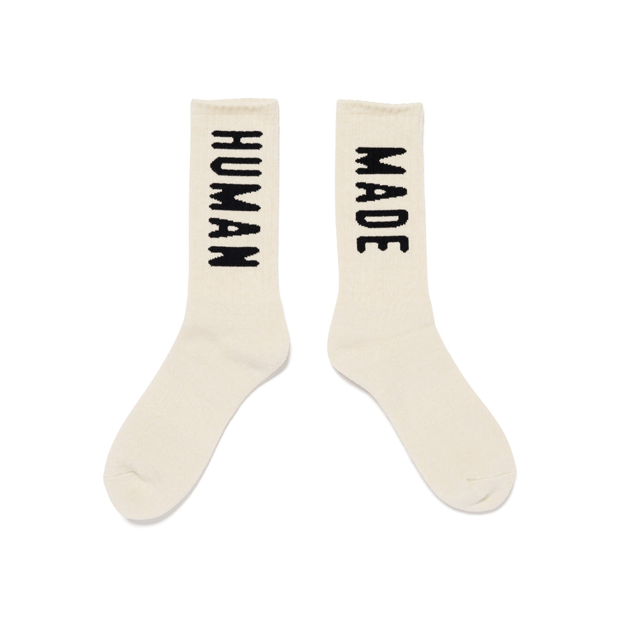 Human Made Hm Logo Socks White HM28GD061W Large