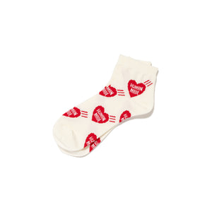 Human Made Heart Short Socks Red HM28GD063 Large