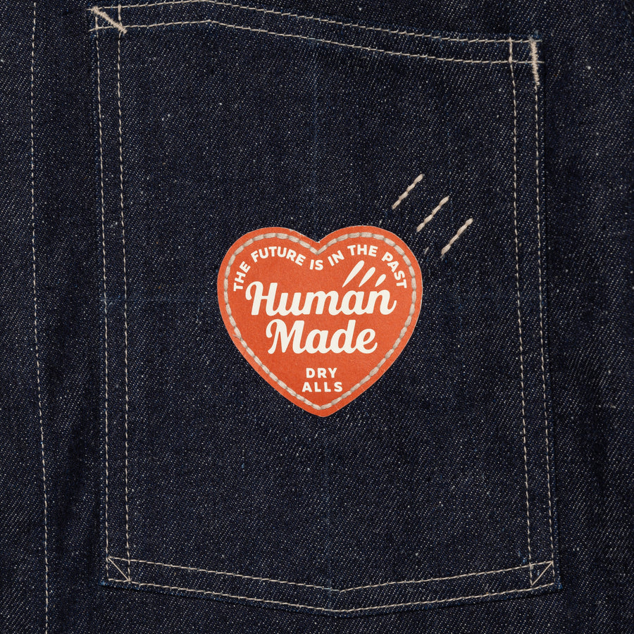 Human Made Denim Coverall Jacket Rigid Indigo HM28JK001