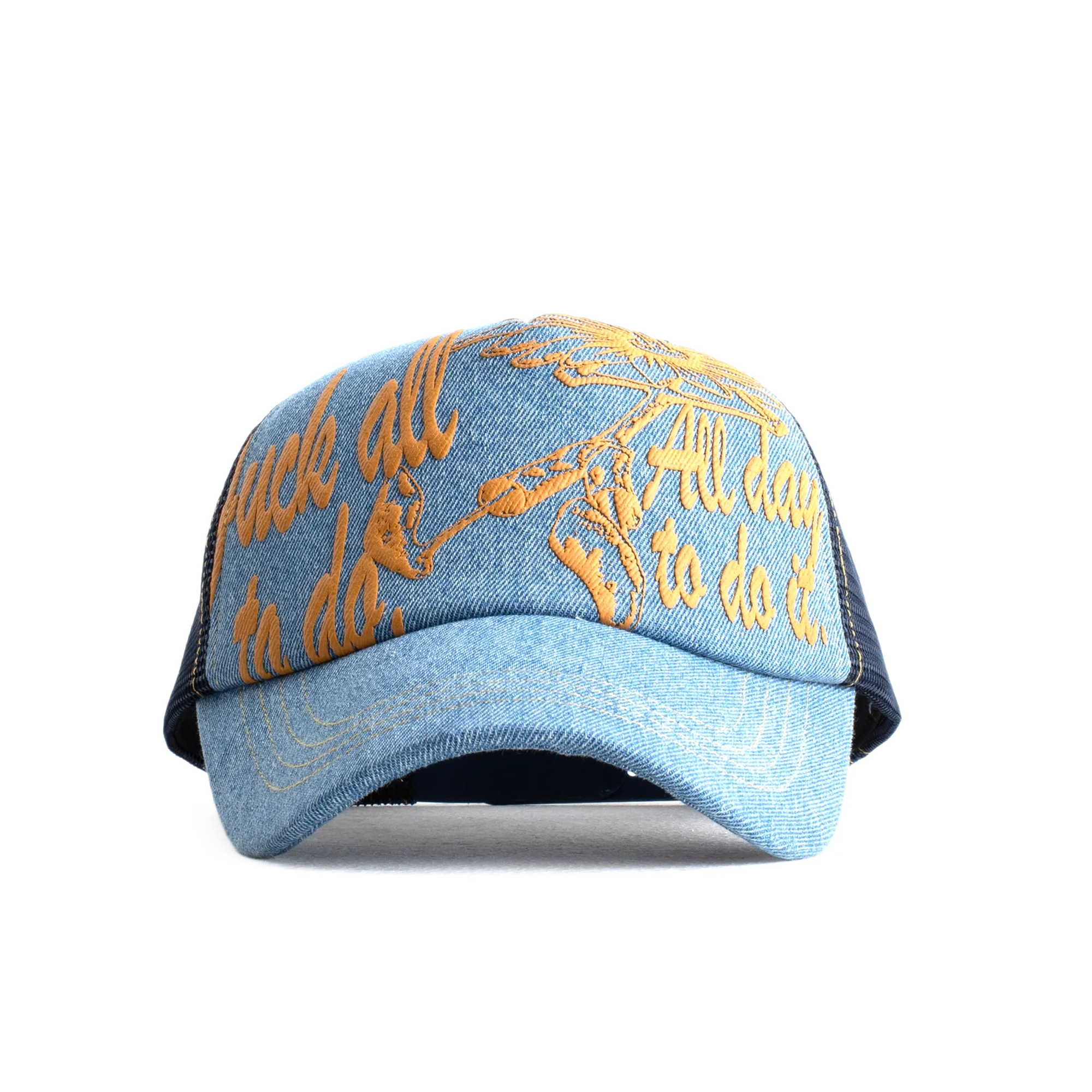 Jungles Jungles Fuck All To Do Trucker Cap Denim