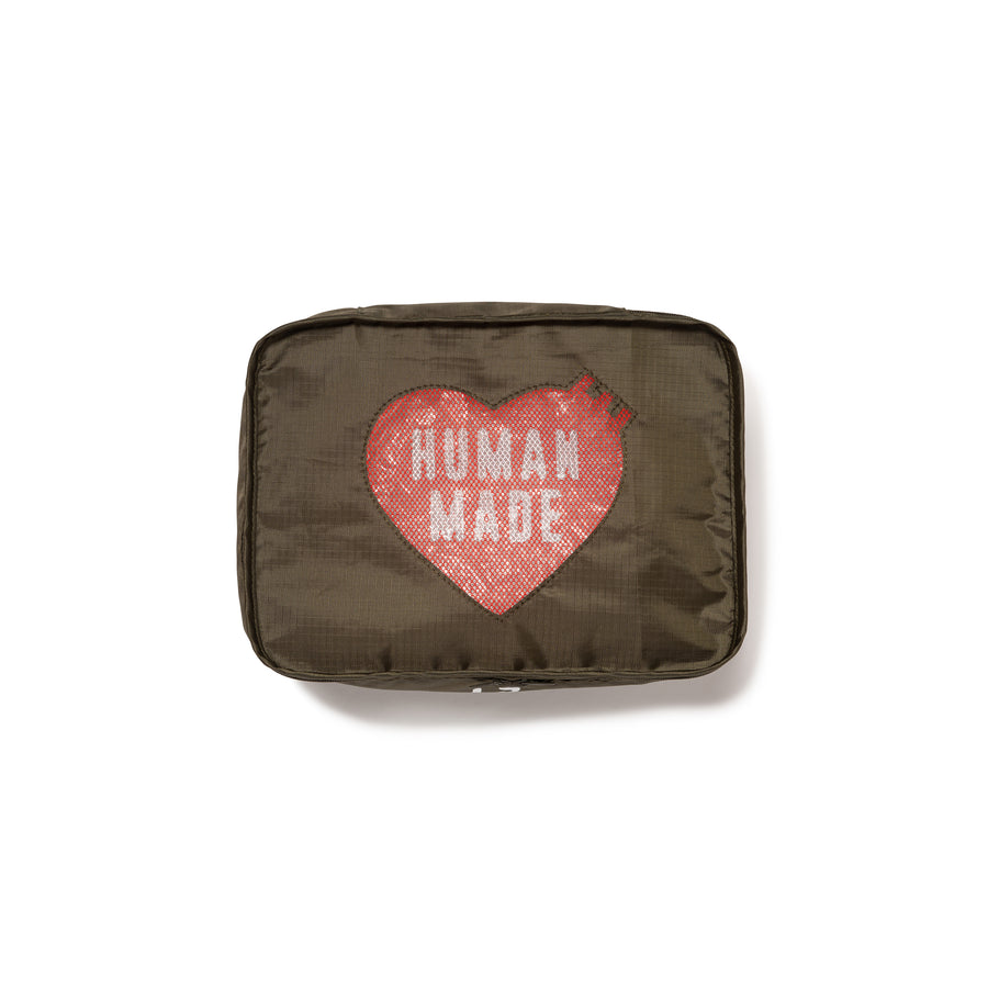 Human Made Gusset Case Medium Olive Drab HM28GD053O