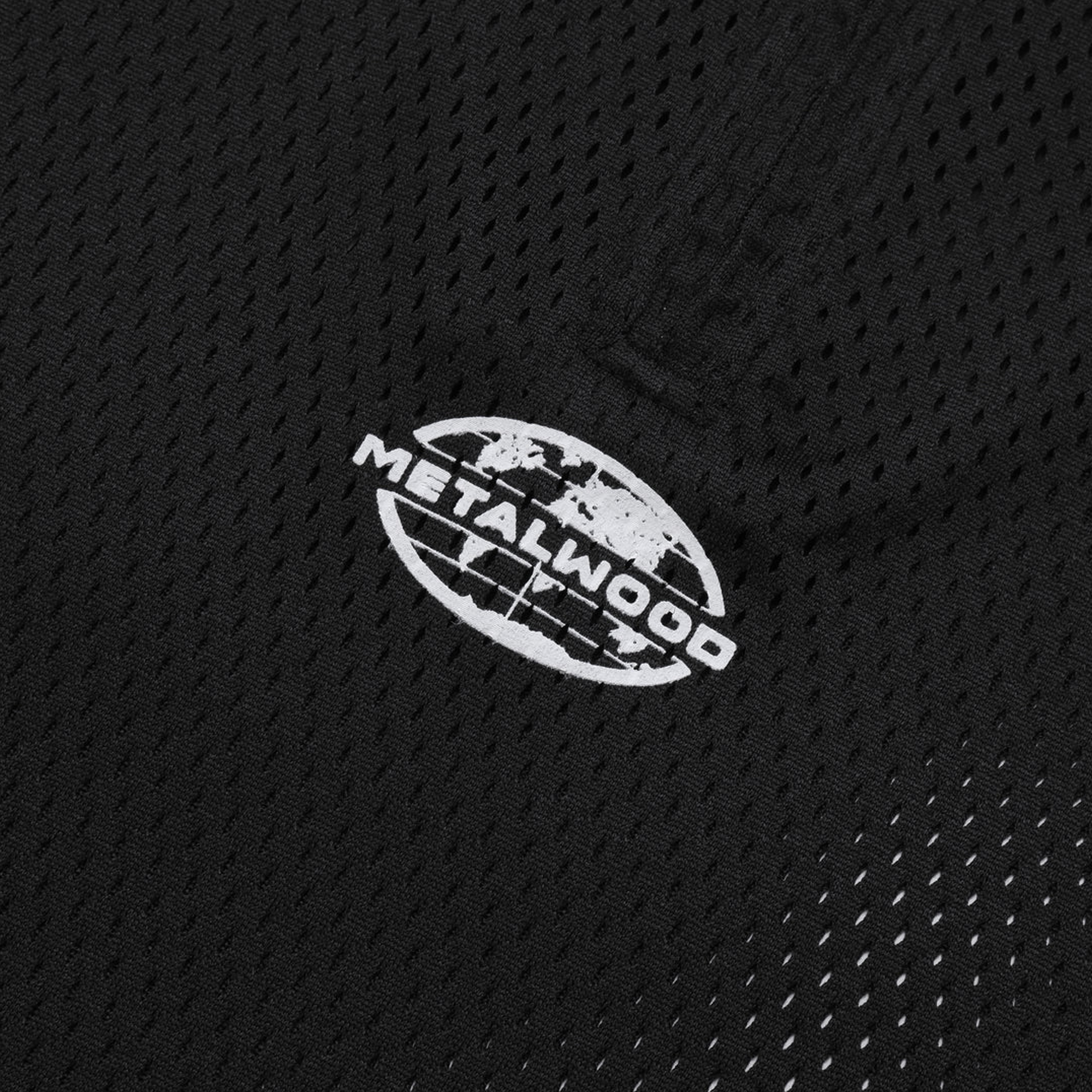 Metalwood Quarter Zip Jersey Polo Black
