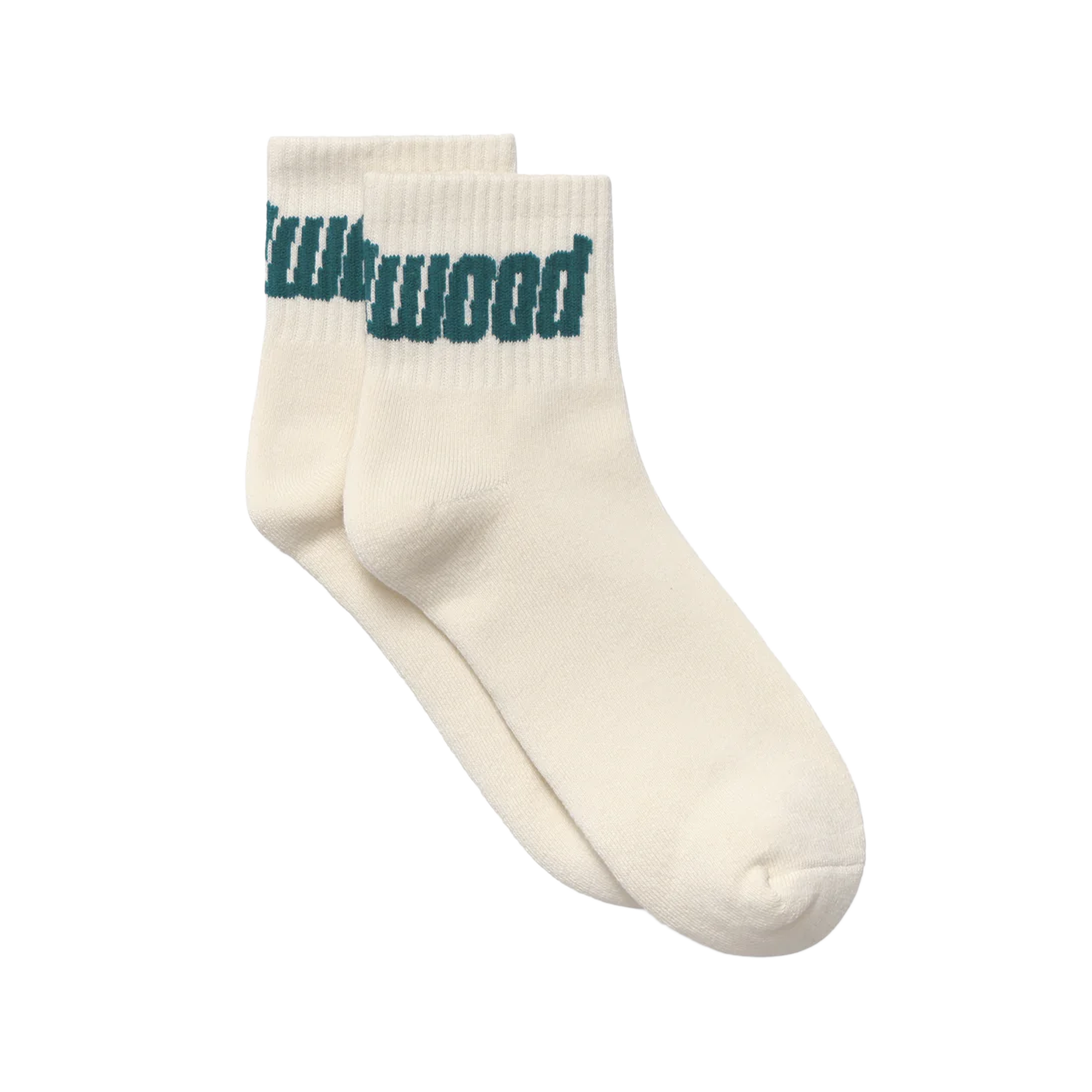 Metalwood Metal Logo Quarter Sock Off-White/Spruce