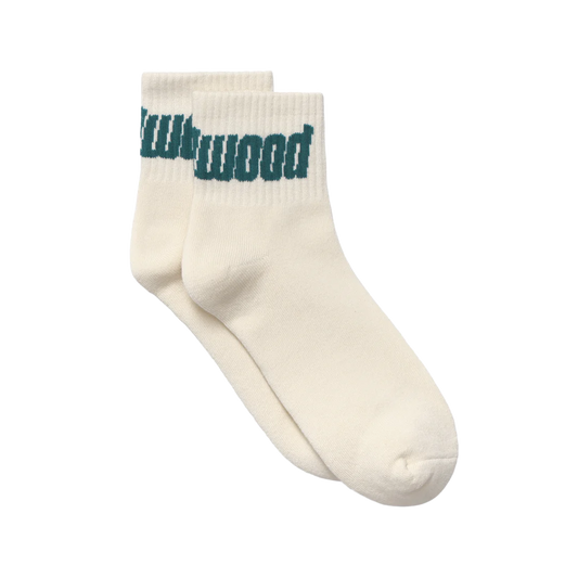 Metalwood Metal Logo Quarter Sock Off-White/Spruce