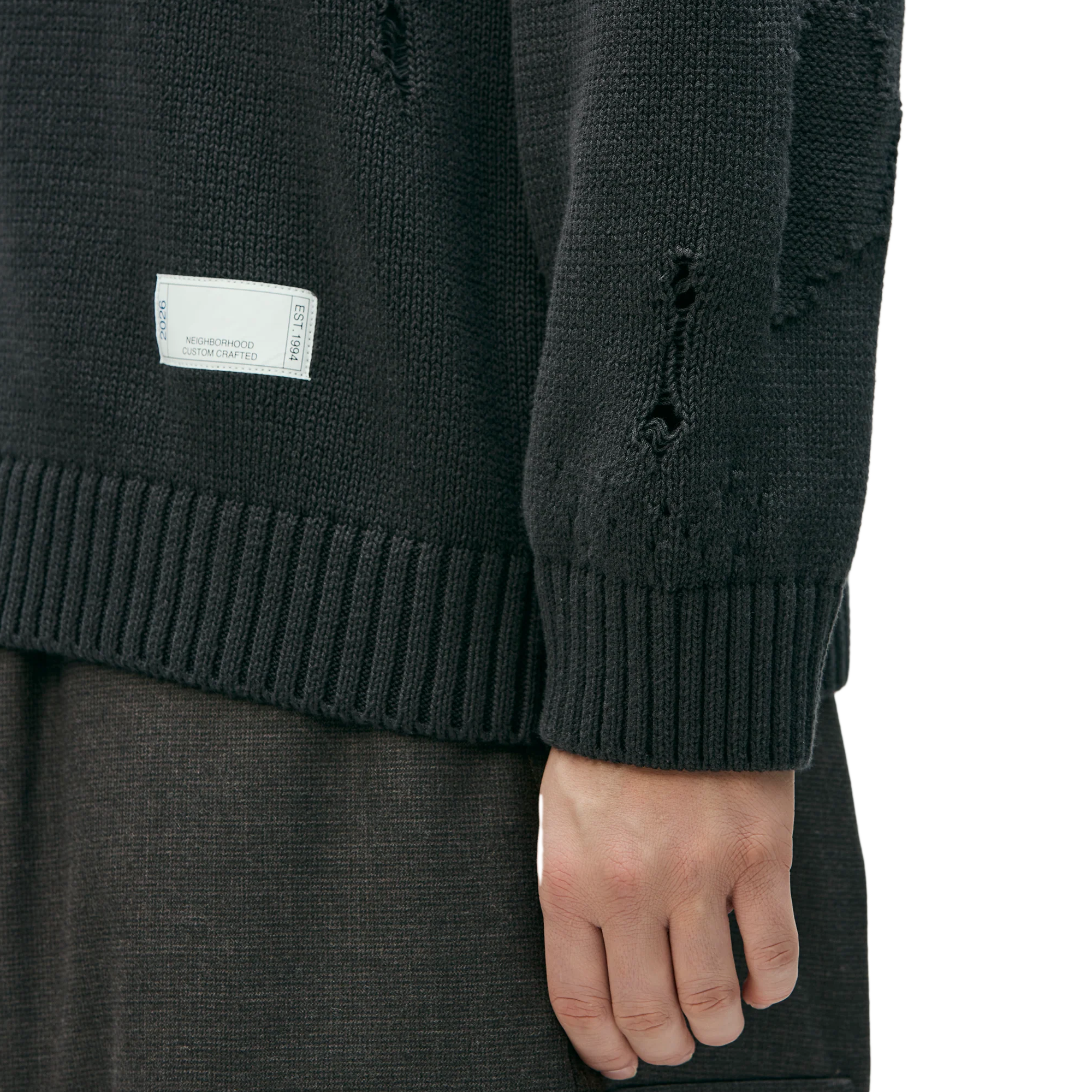 Neighborhood Savage Crewneck Sweater Charcoal
