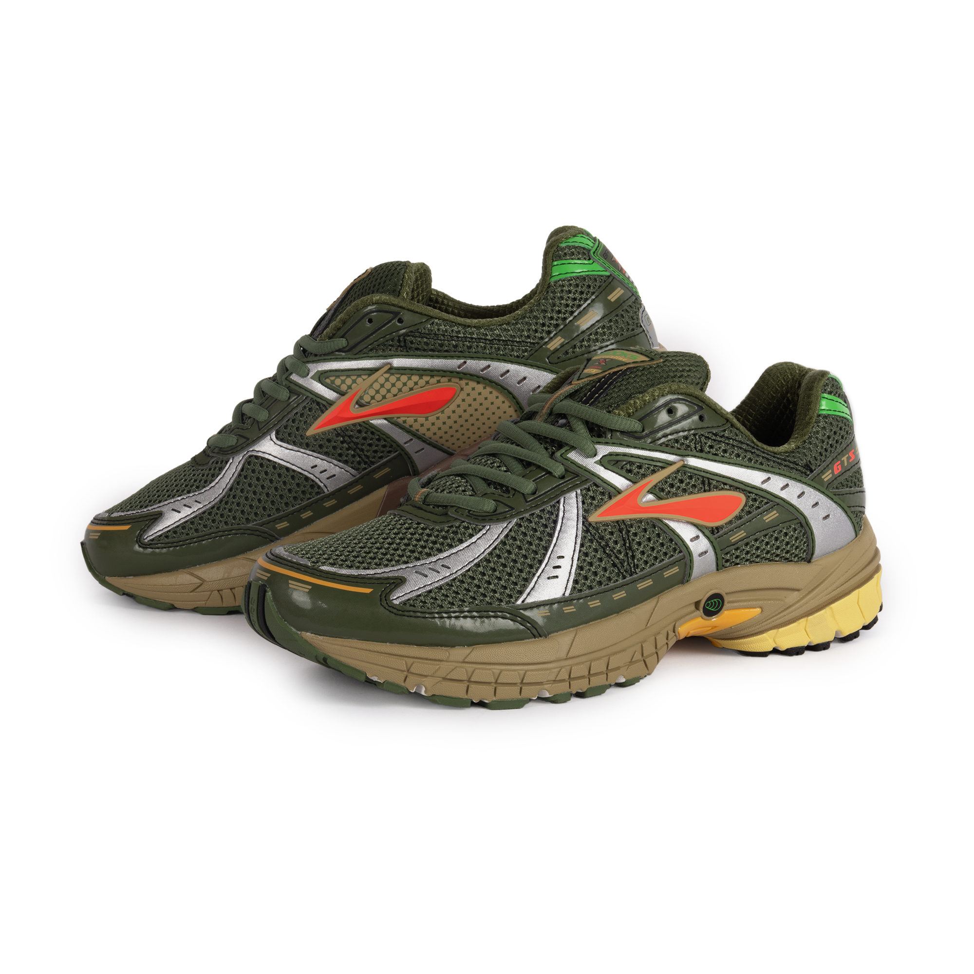 Brooks Adrenaline GTS 10 Bronze Green/Raffia/Coral 1000581D372
