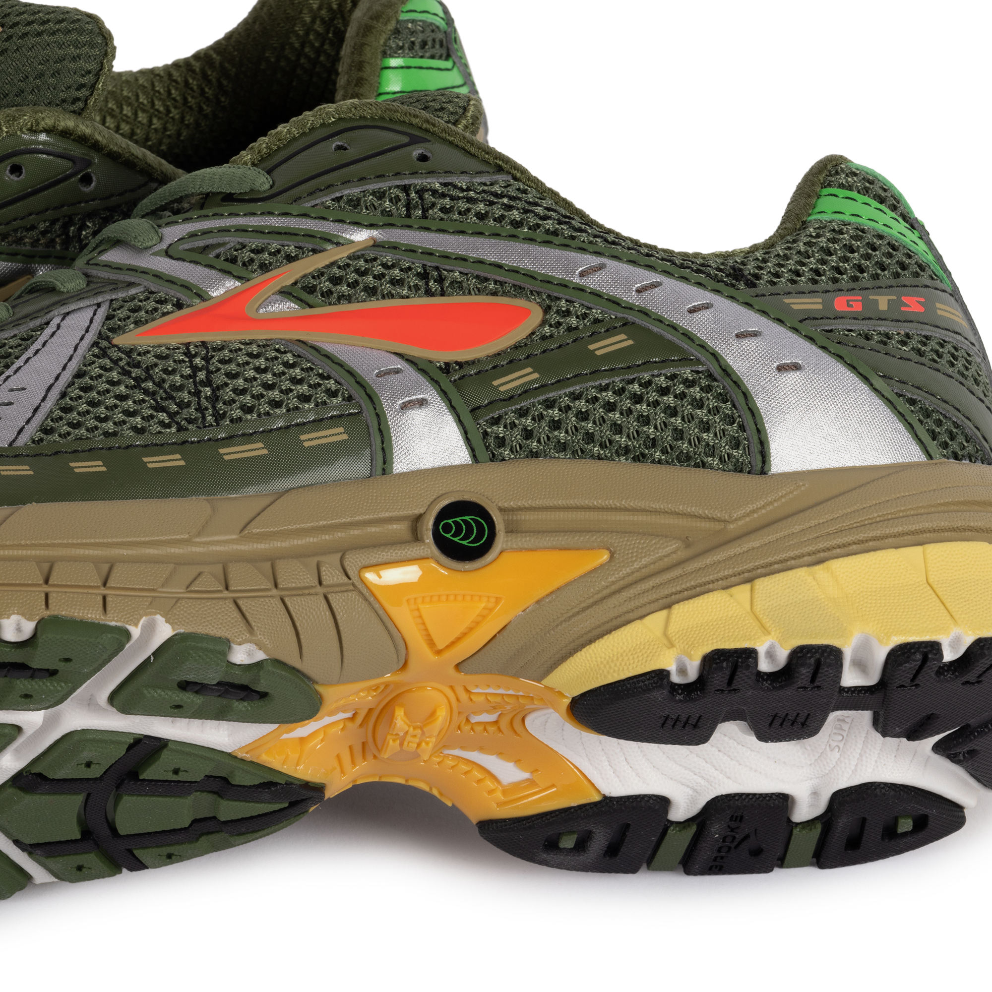 Brooks Adrenaline GTS 10 Bronze Green/Raffia/Coral 1000581D372