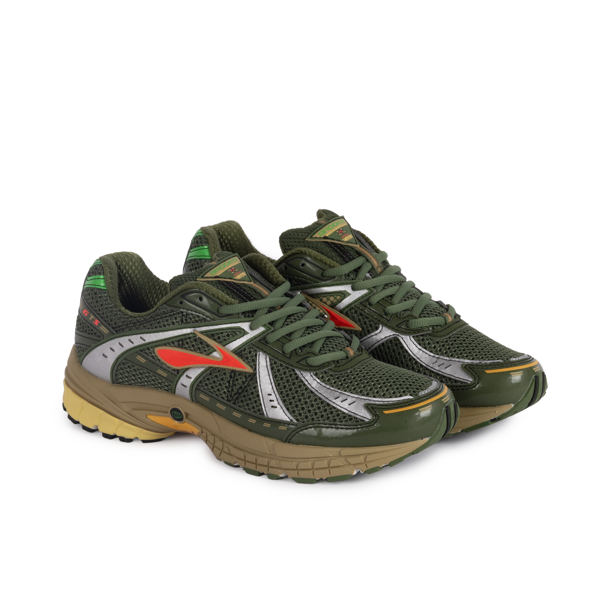 Brooks Adrenaline GTS 10 Bronze Green/Raffia/Coral 1000581D372