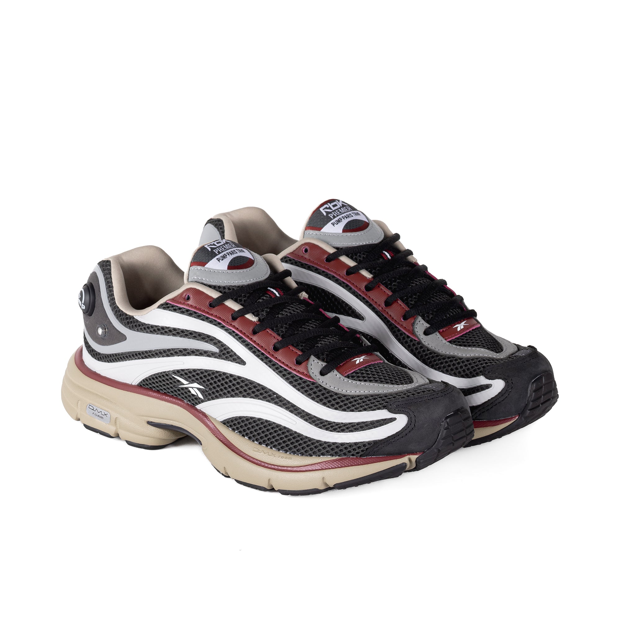 Reebok Premier Pump Paris Trainer Grey 6/Grey 1/Rich Maroon