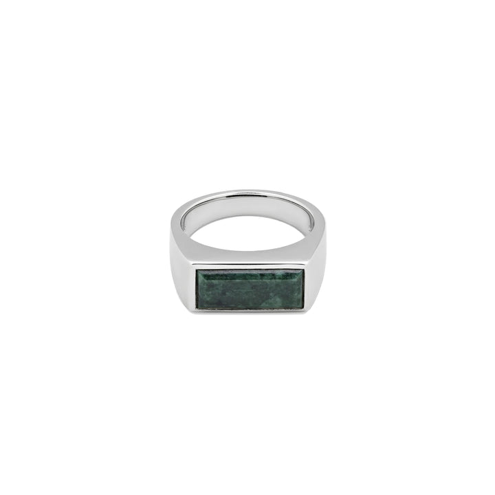 Tom Wood Peaky Ring Green Marble