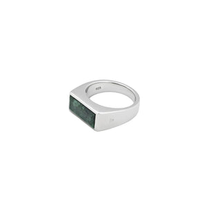 Tom Wood Peaky Ring Green Marble