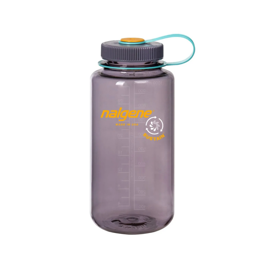 Nalgene Wide Mouth Sustain Water Bottle 1L Aubergine