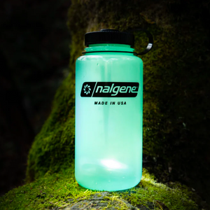 Nalgene Sustain Wide Mouth Water Bottle 1L Glow