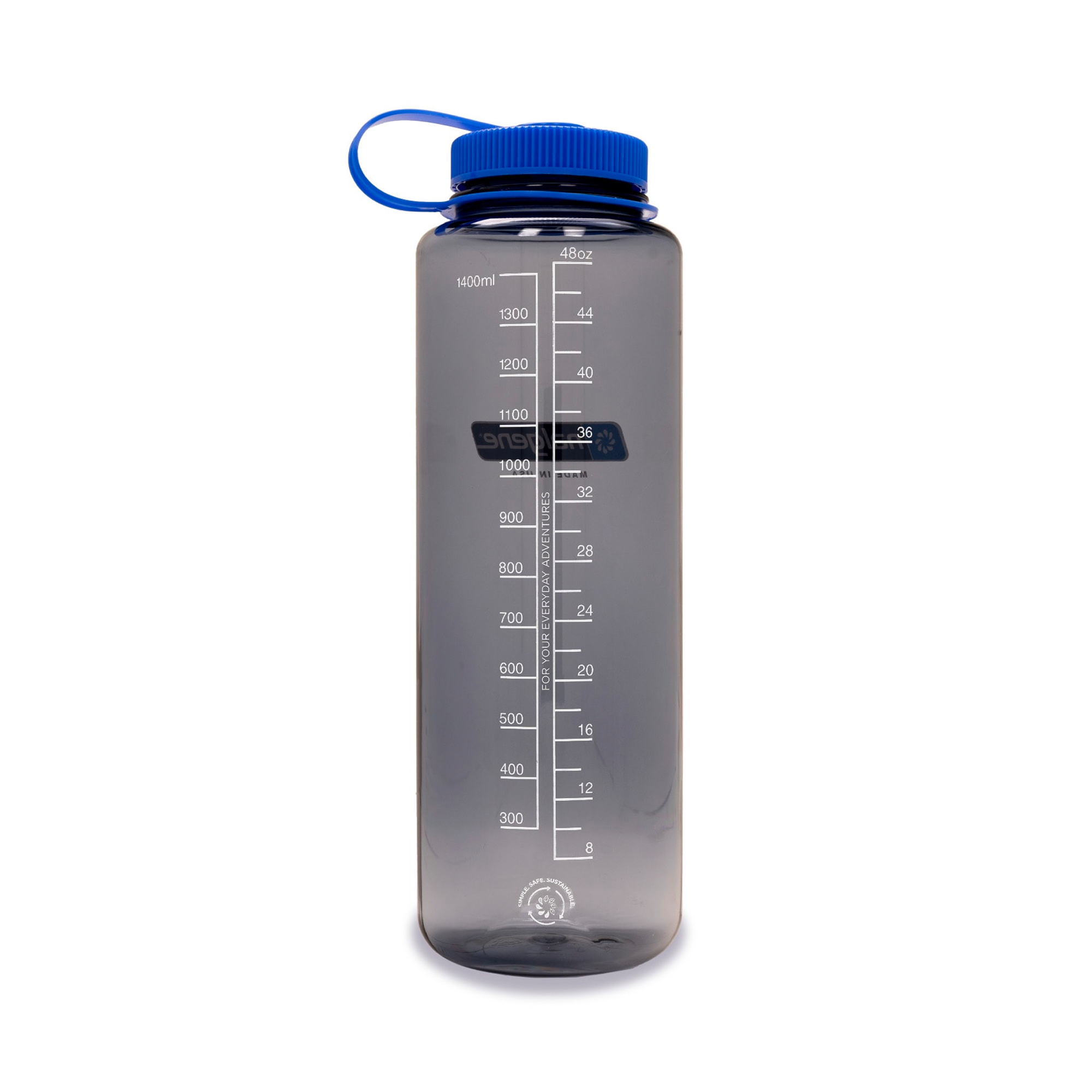 Nalgene Sustain Wide Mouth Water Silo Bottle 1.5L Grey