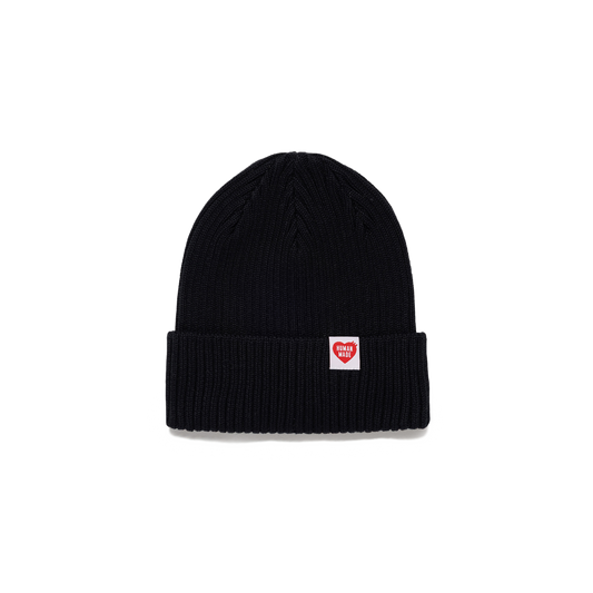 Human Made Cotton Rib Beanie Black HM31GD107