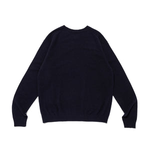 Human Made Heart Badge Knit Sweater Navy HM28CS047