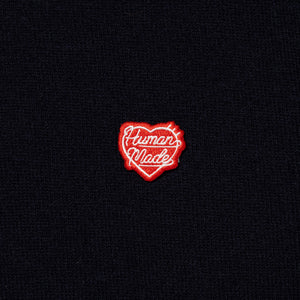 Human Made Heart Badge Knit Sweater Navy HM28CS047