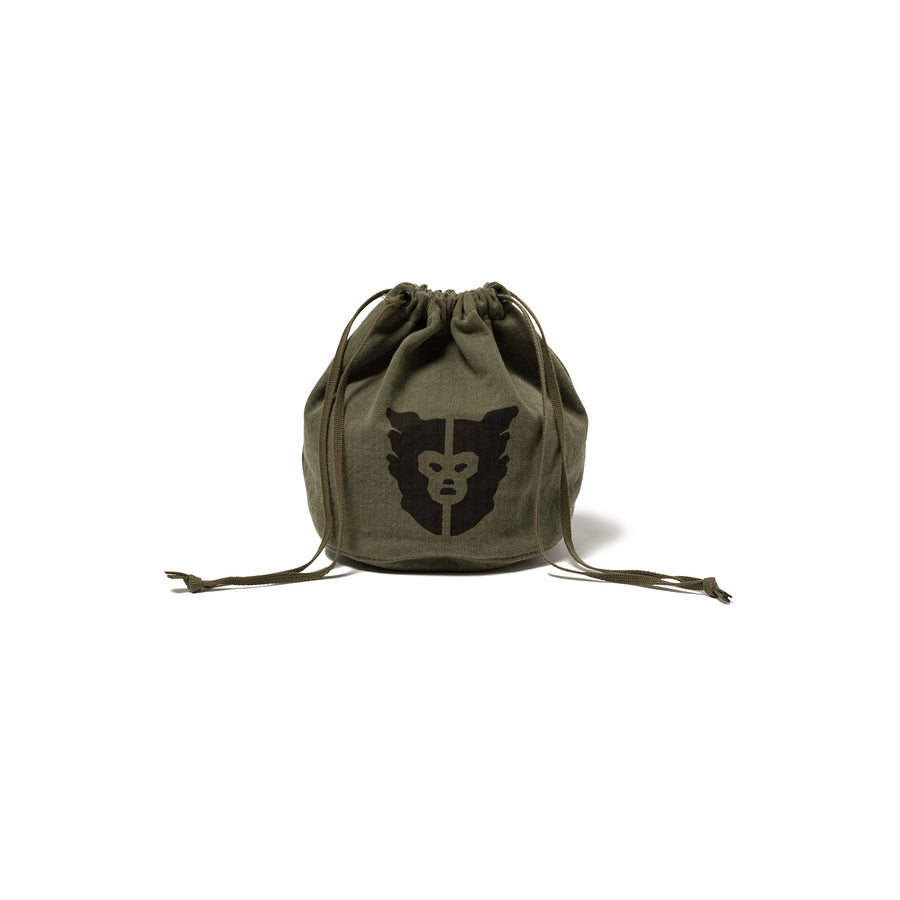 Human Made Drawstring Bag Olive Drab HM28GD011O