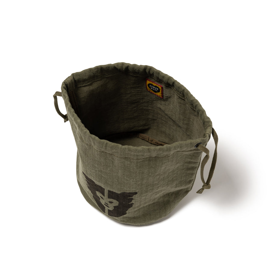 Human Made Drawstring Bag Olive Drab HM28GD011O