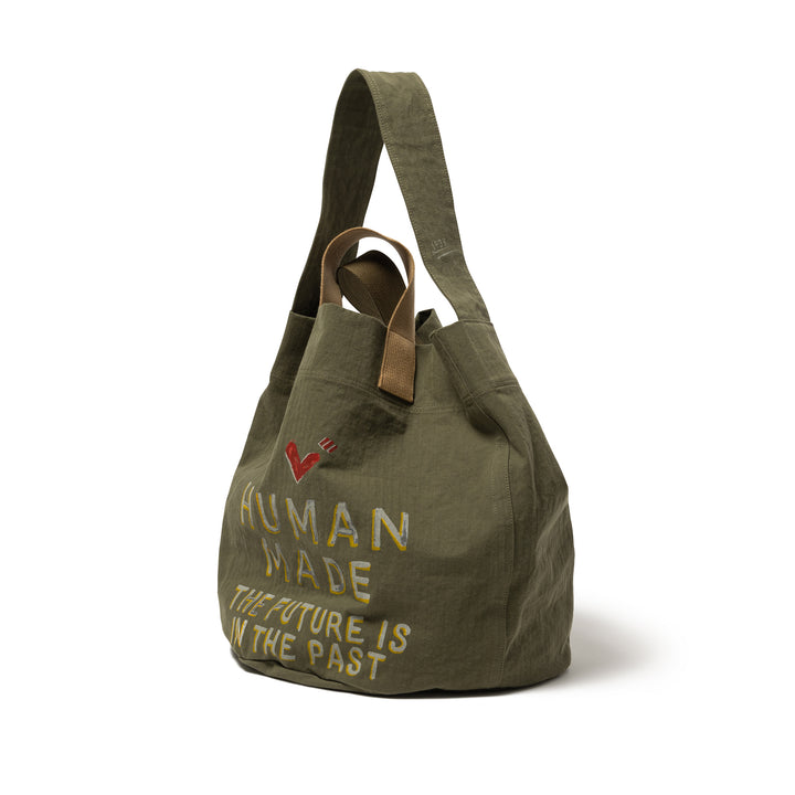 Human Made Tote Bag Olive Drab HM28GD013