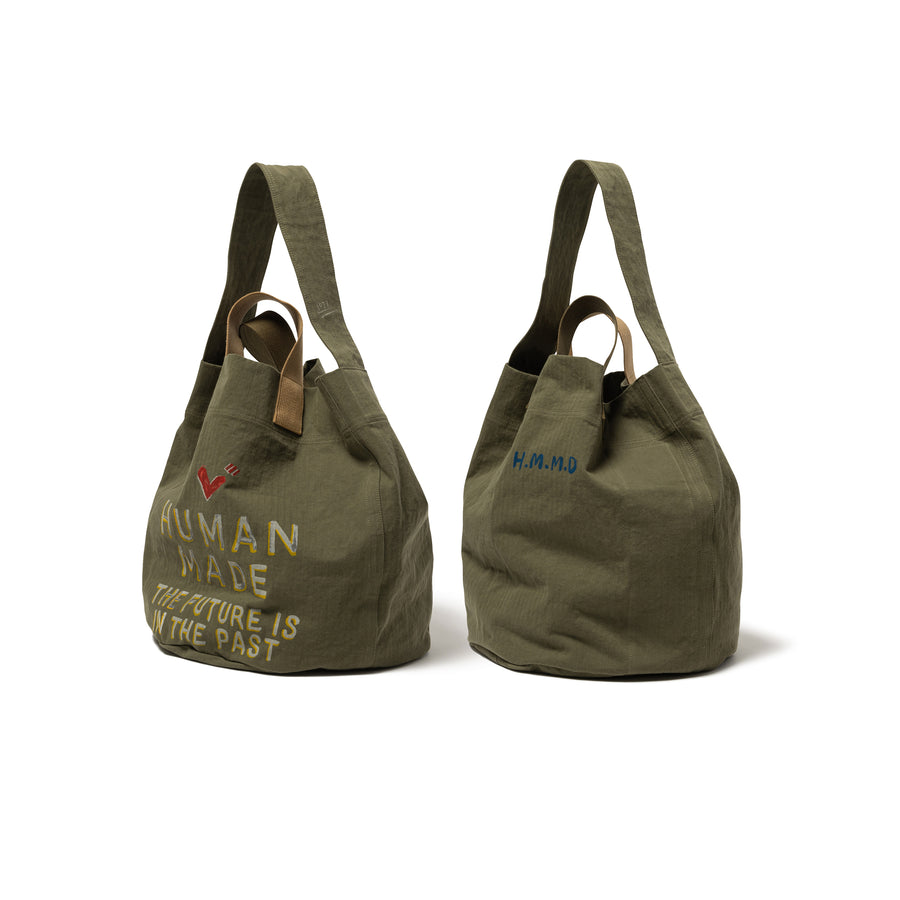 Human Made Tote Bag Olive Drab HM28GD013