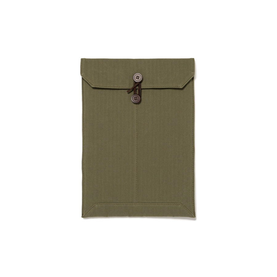 Human Made Envelope Pc/Tablet Sleeve 14Inch Olive Drab HM28GD048