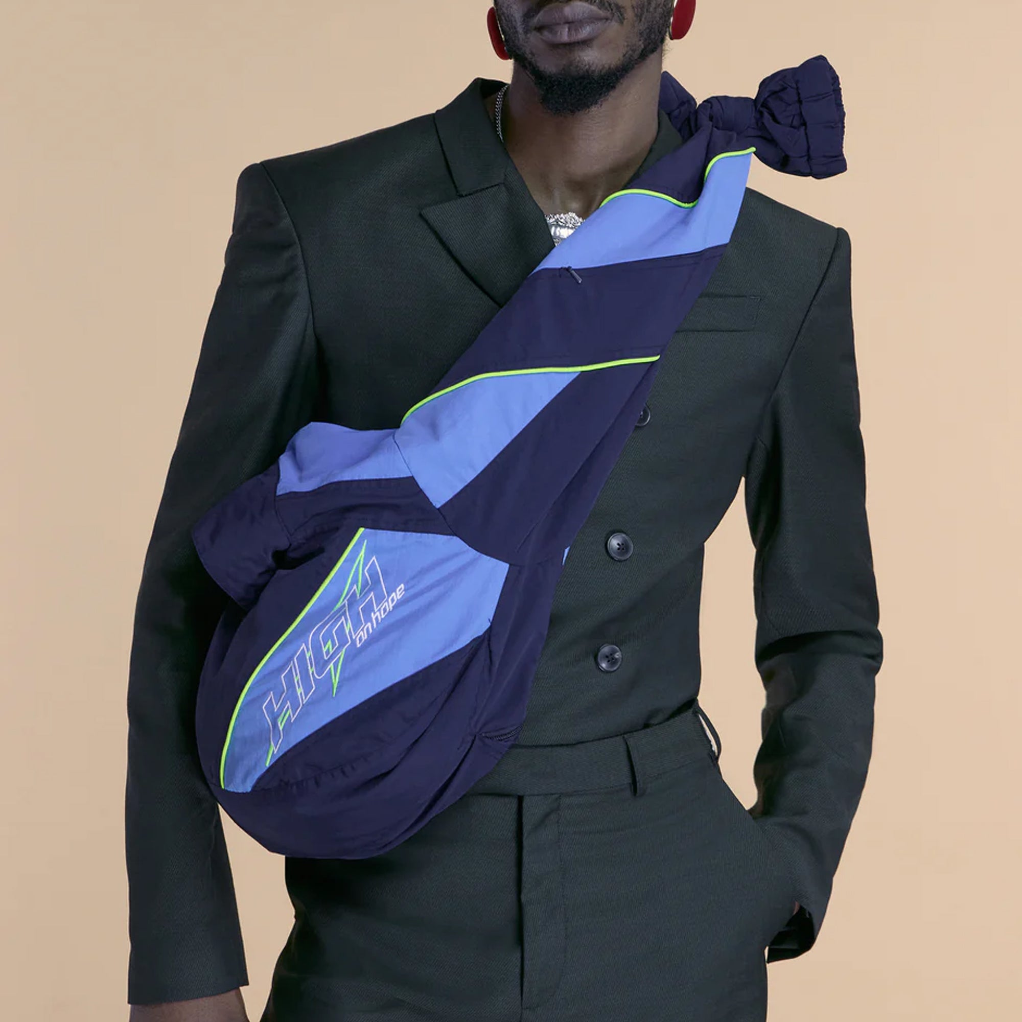 Martine Rose Track Jacket Tote Bag Blue Navy