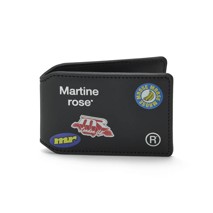 Martine Rose Oyster Card Wallet Black Stickers