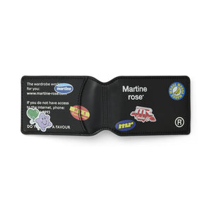 Martine Rose Oyster Card Wallet Black Stickers