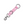 Martine Rose Bondage Keychain Pink