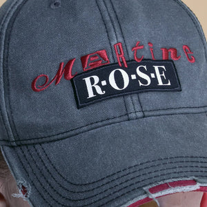 Martine Rose Roll Back Cap Grey/Red