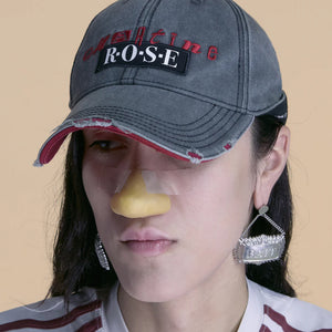 Martine Rose Roll Back Cap Grey/Red