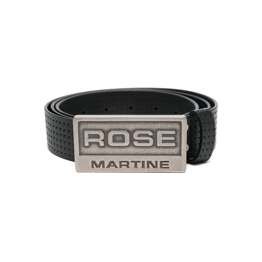 Martine Rose Perforated Sports Belt Black