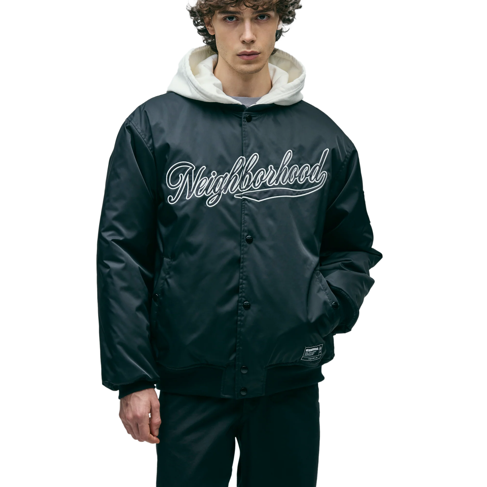 Neighborhood Baseball Jacket Black 252TSNH-JKM04