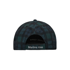 Martine Rose Nylon Cap Black Tartan