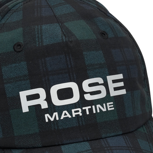 Martine Rose Nylon Cap Black Tartan