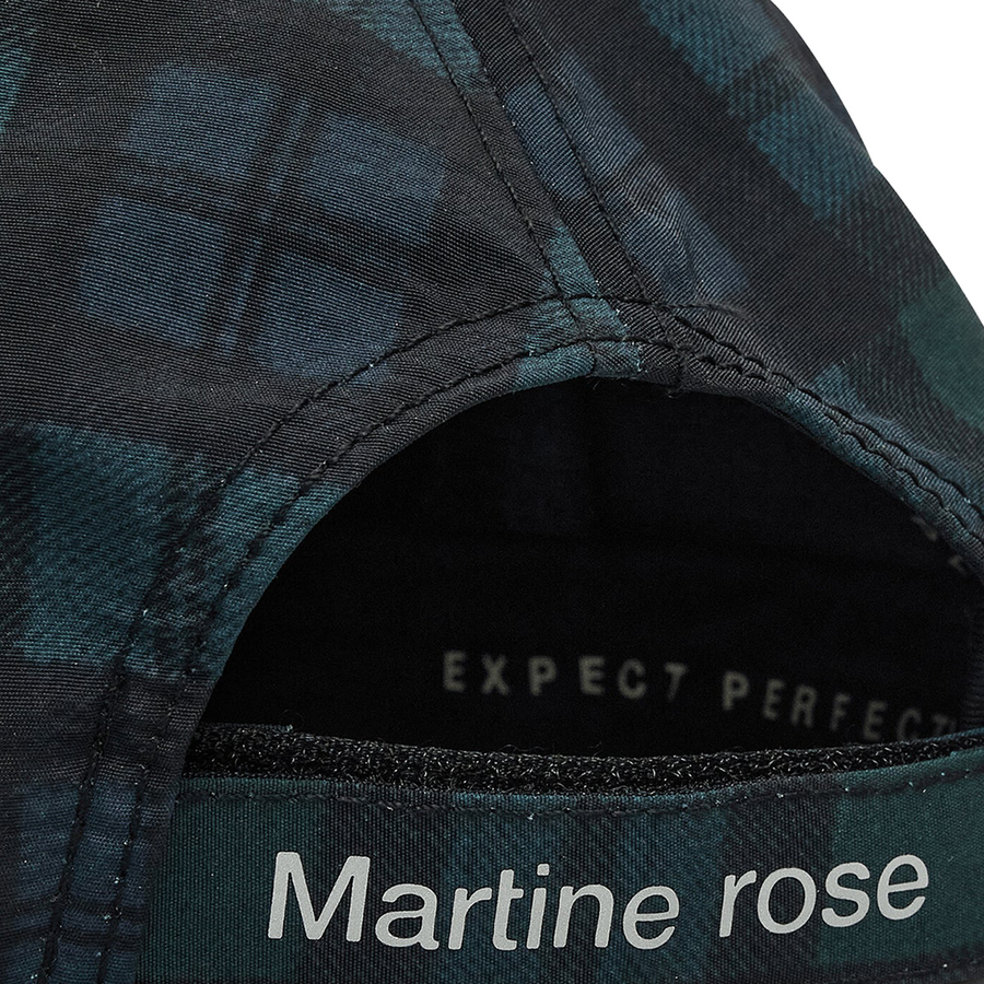 Martine Rose Nylon Cap Black Tartan