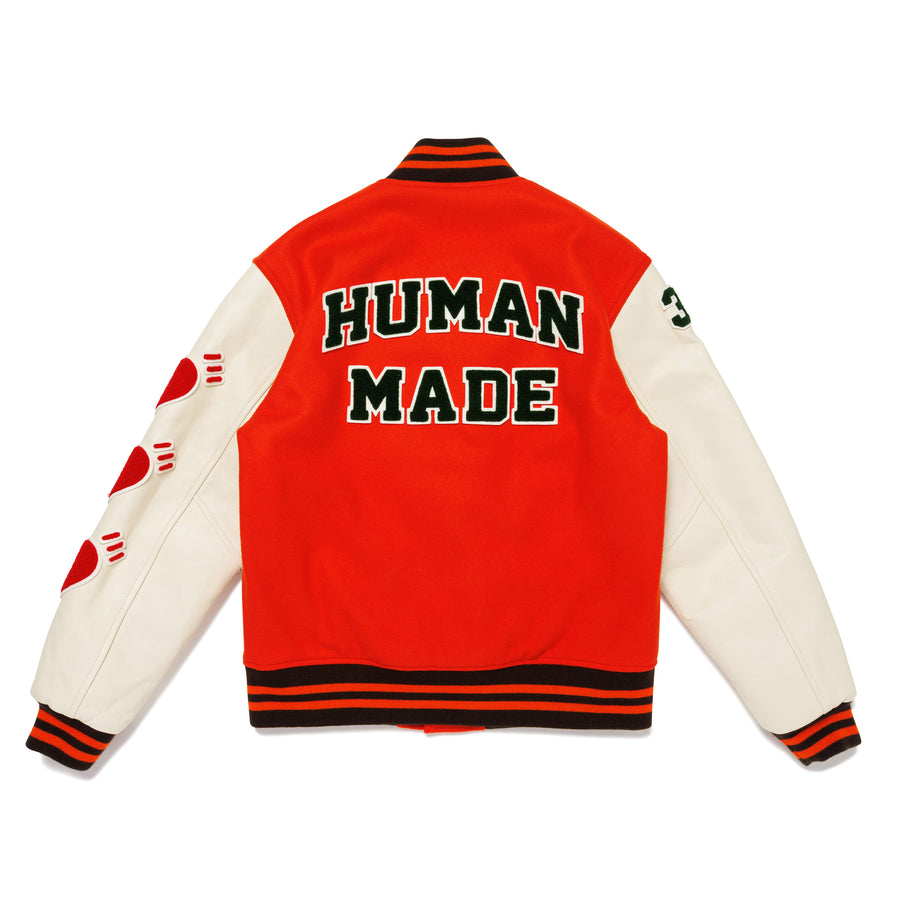 Human Made Varsity Jacket Orange HM28JK016