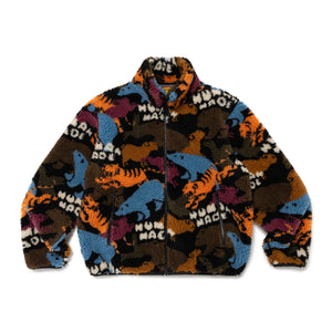 Human Made Animal Fleece Jacket Orange HM28JK038