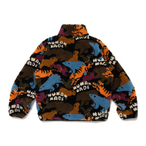 Human Made Animal Fleece Jacket Orange HM28JK038